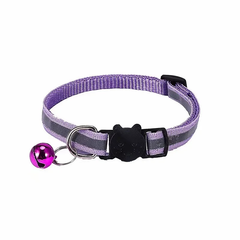 Reflective Cats Bells Collars Adjustable Dog Leash Pet Collar for Cats and Small Dogs Pet Supplies