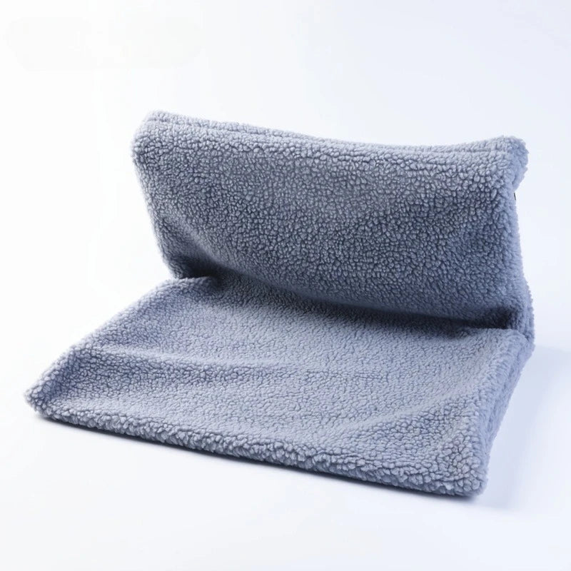 Cat Radiator Bed Hanging Cat Cradle Hammock Small Pet Animal Hanging  Bed with Metal Frame Luxury Warm Fleece Basket for Cats