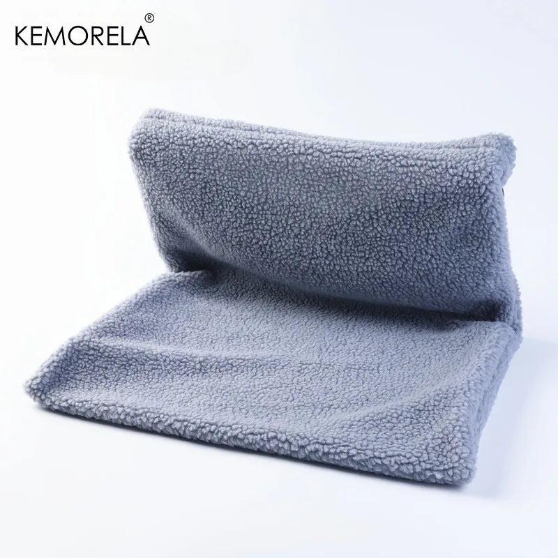 Cat Radiator Bed Hanging Cat Cradle Hammock Small Pet Animal Hanging  Bed with Metal Frame Luxury Warm Fleece Basket for Cats